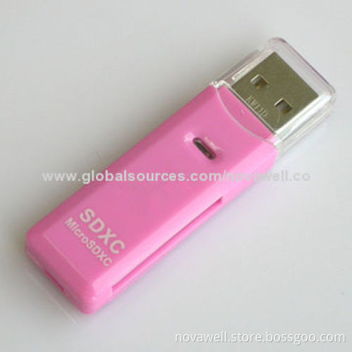 USB2.0 SD card reader supports SDHC/micro SDHC without need adapter, OEM order welcome